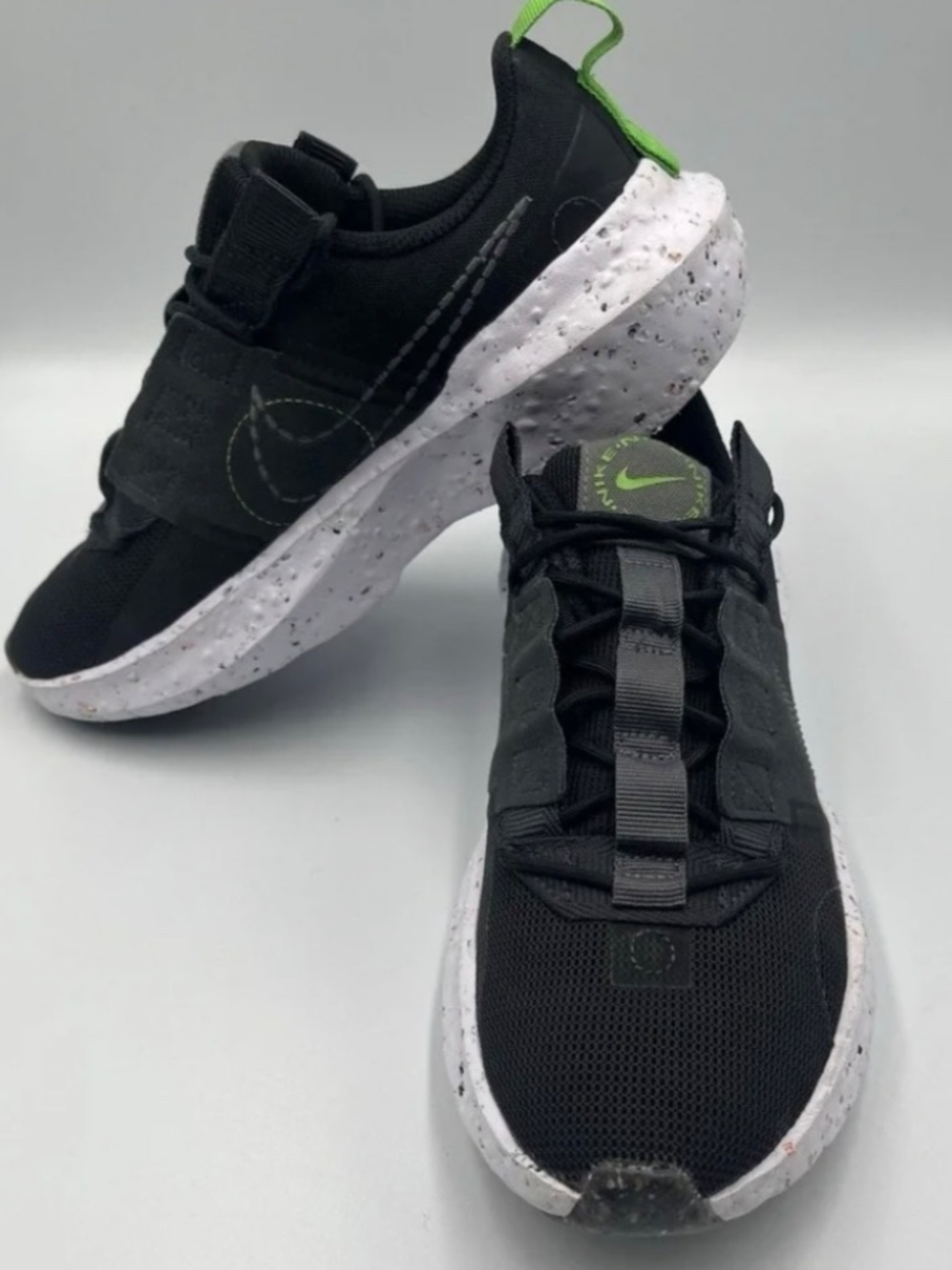 NIKE Men’s Crater‎ Impact Sneakers Black Green CW2386-001 Running Shoes Size 6
